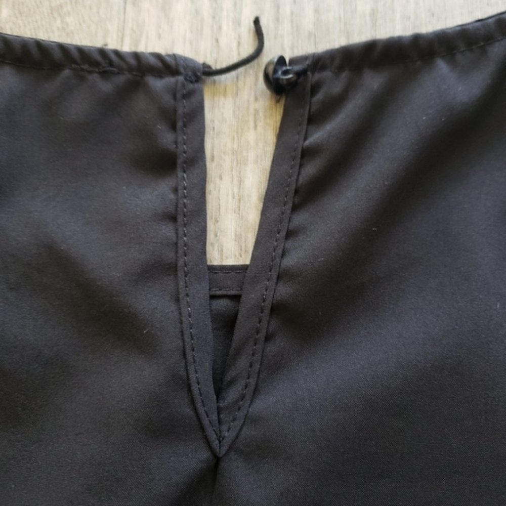 Black Ruffle Sleeve Blouse. - Picture 4 of 5